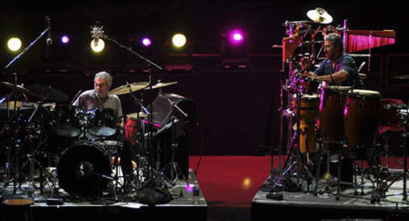 Luis Conte with Steve Gadd and James Taylor